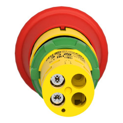 Harmony arrêt d'urgence - rouge Ø40mm - Ø22 - pousser-tirer - 1O