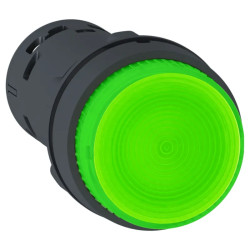 Harmony bouton poussoir lumineux - Ø22 - LED verte - à impulsion - 1F - 24v