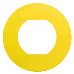 Harmony - étiquette plate - jaune - vierge - Ø60 - pour ZBZ1605