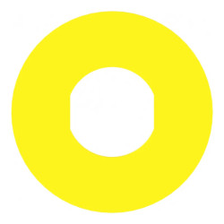 Harmony - étiquette plate - jaune - 'NOT-AUS' - Ø60