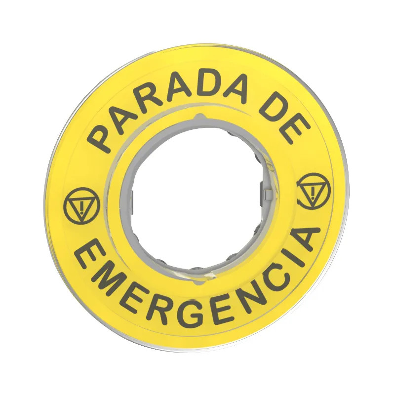 Harmony - étiquette circulaire jaune 3D - Ø60 - Parada de Emergencia