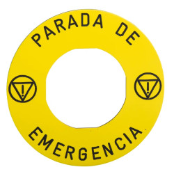 Harmony - Etiquette jaune parada de emergencia dia 60mm pour zbz3605