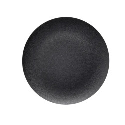 Harmony cabochon lisse - noir pour poussoir rond Ø22