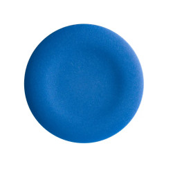 Harmony cabochon lisse - bleu pour poussoir rond Ø22