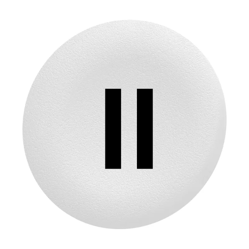 Harmony - capsule pr bouton poussoir - Ø22 - affleurant lisse - 'II' - blanc