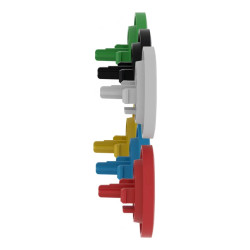 Harmony - capsule pour bouton poussoir - lisse - Ø22 - 6 couleurs