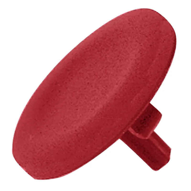 Harmony cabochon lisse - rouge pour poussoir rond Ø22