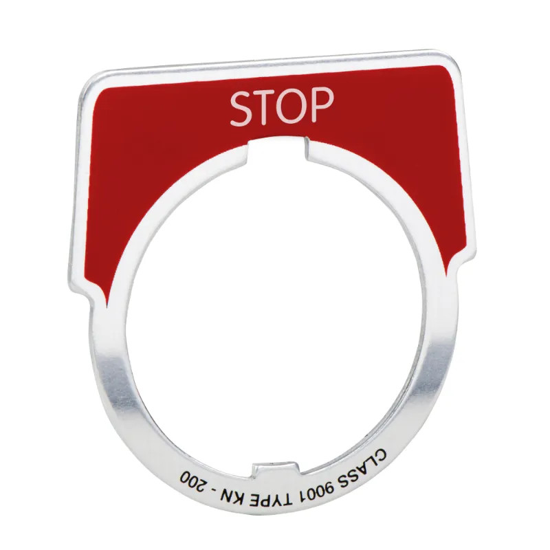 Harmony 9001K - étiquette - Ø30 - 40x43mm - STOP