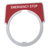 Harmony 9001K - étiquette - Ø30 - 40x43mm - EMERGENCY STOP