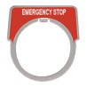 Harmony 9001K - étiquette - Ø30 - 40x43mm - EMERGENCY STOP