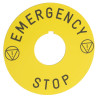 Harmony 9001K - étiquette - Ø30 - Ø90 mm - EMERGENCY STOP