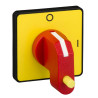 Harmony - tête de manoeuvre - 45x45mm - jaune - crosse rouge cadenassable - O-I