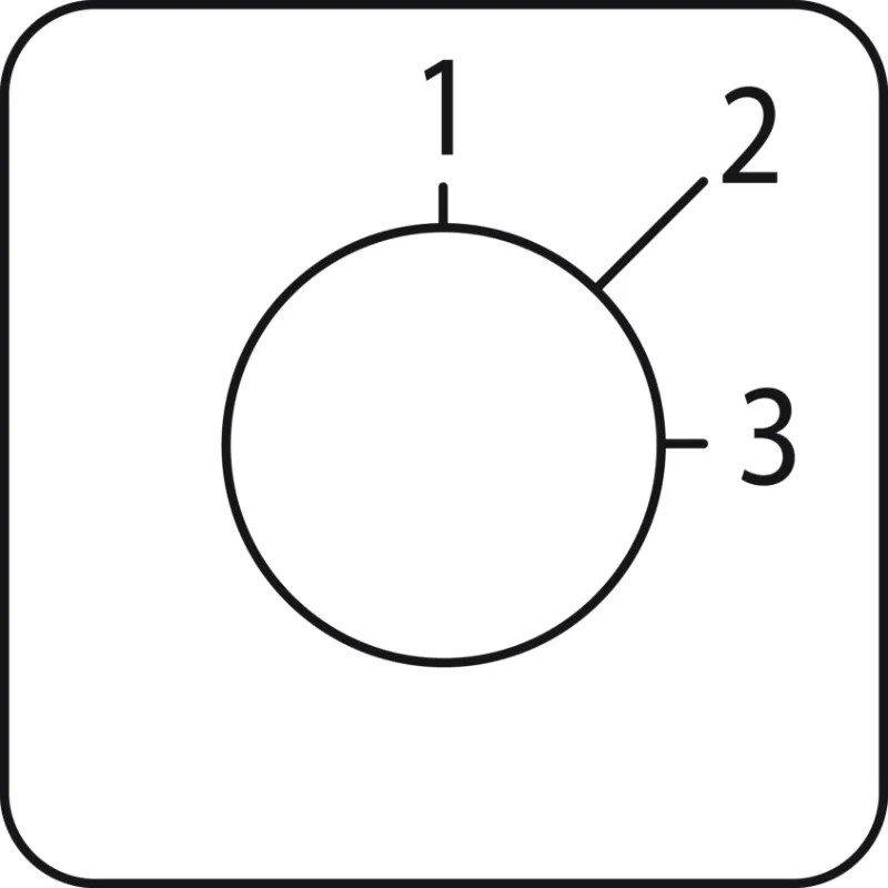 Harmony - étiquette pour interrupteur à came - 1 à 3 - 45x45mm