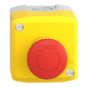 Harmony - boite arrêt d'urgence jaune - bouton rouge rotation - 1NO+1NC