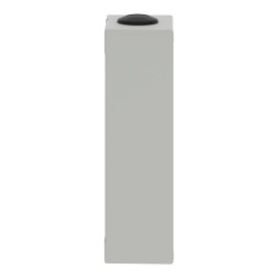 Boite métal vide grise - M25 x2 - 4 trous 22 mm - 80x175x51,5 mm