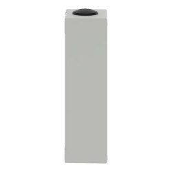 Boite métal vide grise - M25 x2 - 6 trous 22 mm - 80x175x51,5 mm