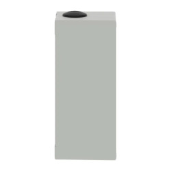 Boite métal vide grise - M25 x2 - 3 trous 30 mm - 80x175x77 mm