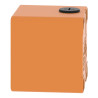 Boite métal vide orange - M20 x2 - 1 trou 22 mm - 80x80x77 mm - UL cULus