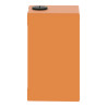 Boite métal vide orange - M20 x2 - 2 trous 22 mm - 80x130x77 mm - UL cULus