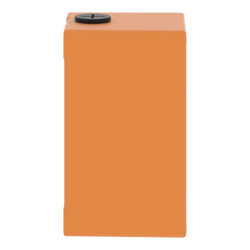 Boite métal vide orange - M20 x2 - 2 trous 30 mm - 80x130x77 mm - UL cULus