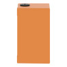 Boite métal vide orange - M20 x2 - 2 trous 30 mm - 80x130x77 mm - UL cULus