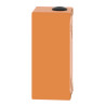 Boite métal vide orange - M25 x2 - 3 trous 22 mm - 80x175x77 mm