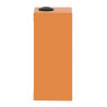 Boite métal vide orange - M25 x2 - 4 trous 22 mm - 80x175x77 mm