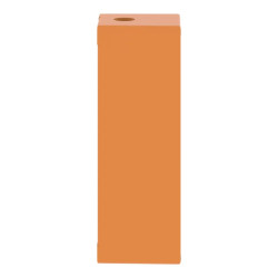 Boite métal vide orange - M25 x1 - 6 trous 22 mm - 80x220x77 mm