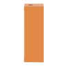 Boite métal vide orange - M25 x1 - 4 trous 30 mm - 80x220x77 mm