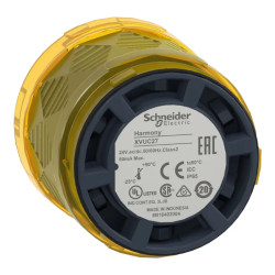 Harmony XVU - élément lumineux Ø60 - DEL - fixe - 24VDC - J Ø70aune