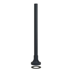 Harmony XVB - tube support+pied de fixation L:400mm - aluminium noir