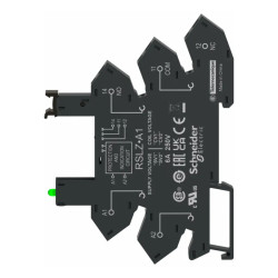 Harmony Relay RSL - embase - DEL + protect - 230VACDC - racc ressort