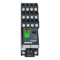 Harmony Relay RXM - relais sur embase cont séparés - 4OF - 6A - test+DEL - 24VAC