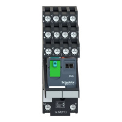 Harmony Relay RXM - relais sur embase cont séparés - 4OF - 6A - test+DEL - 24VDC