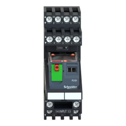 Harmony Relay RXM - relais sur embase cont mixtes - 4OF - 6A - test+DEL - 230V