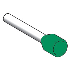 Linergy DZ5 - embout de câble - taille long - 6mm² - vert - NF