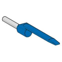 Linergy DZ5 - embout de câble porte étiquette - moyen - 0,75mm² - bleu - NF