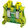 Borne à vis - pour conducteur de protection - 2 points - 10mm² - vert/jaune