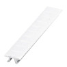 Barrette de 10 repères à clipser 6mm - imprimés horizontalem. - 51 à 60 - blanc