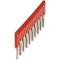 Pont enfichable - 10 points - pour bornes 6mm² - rouge