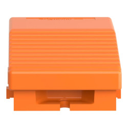 Preventa XPER - inter. à pied - simple - sans capot - métal.- orange - 1O+1F