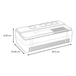 Easy UPS BVS - onduleur 1 ph line-interactive - 230V - 500VA - 4 prise Schuko/FR