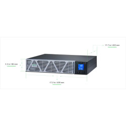 Easy UPS SRVS - Onduleur online 1kVA Bat Lithium-Ion Tour/Rack 1 ph 230V - IEC