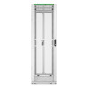 Rack NetShelter SX2 42U L600XP1200XH1991mm, Blanc, avec panneaux latéraux