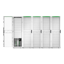 Rack NetShelter SX2 42U L600XP1200XH1991mm, Blanc, avec panneaux latéraux