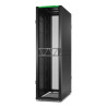 Rack NetShelter SX2 45U L600XP1200XH2124mm, noir, avec panneaux latéraux