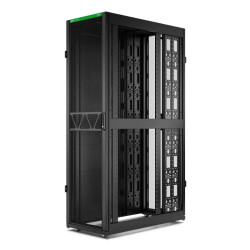 Rack NetShelter SX2 45U L600XP1200XH2124mm, noir, avec panneaux latéraux