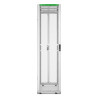 Rack NetShelter SX2 48U L600XP1200XH2258mm, blanc, avec panneaux latéraux