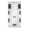 Rack NetShelter SX2 48U L600XP1200XH2258mm, blanc, avec panneaux latéraux