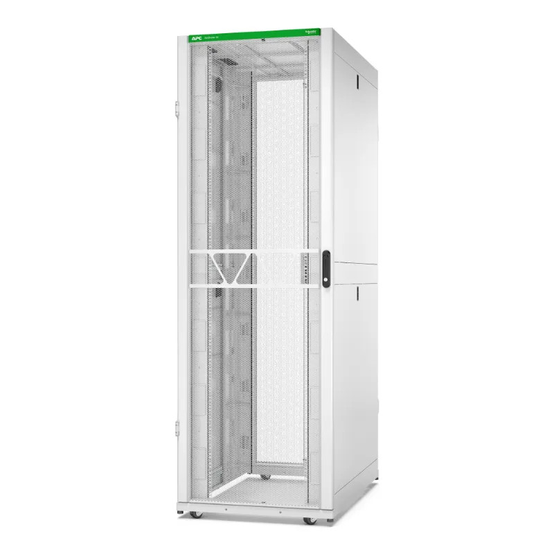 Rack NetShelter SX2 48U L750XP1200XH2258mm, blanc, avec panneaux latéraux